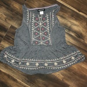 Embroidered Tank Top